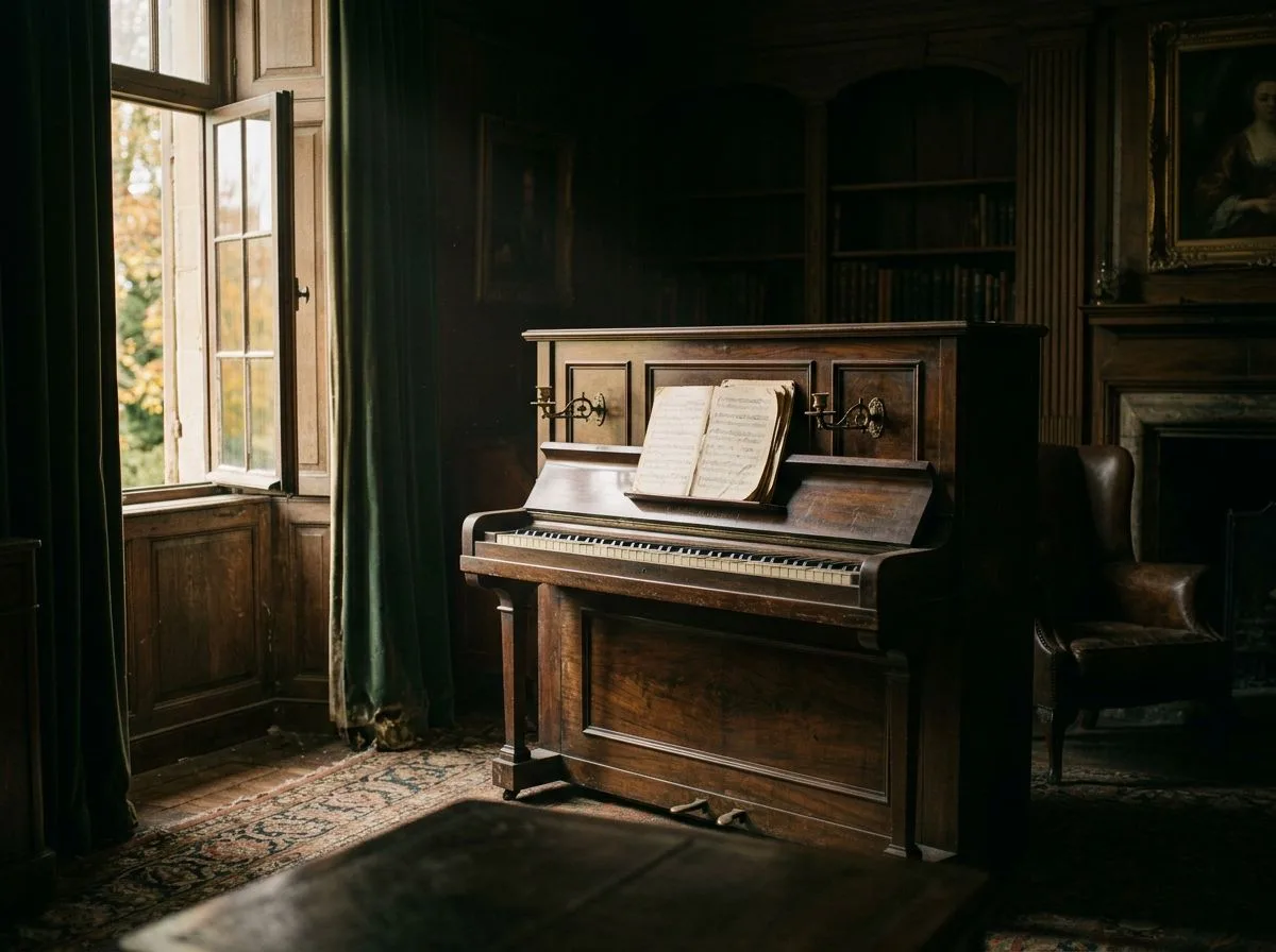 Beneath the Piano's Ebbing Light - Free bedtime stories for adults