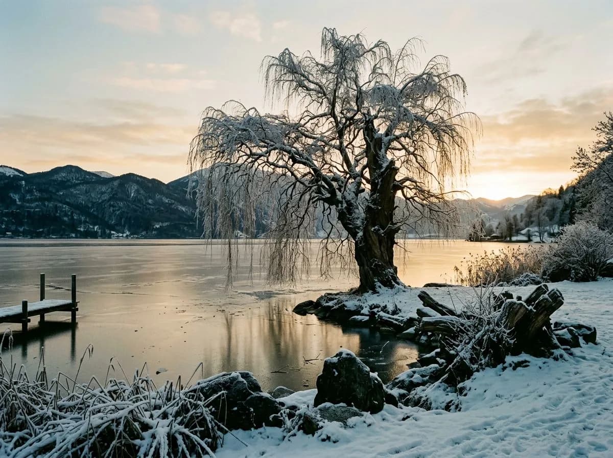 Under the Willow at Frosted Dawn - Free bedtime stories for adults