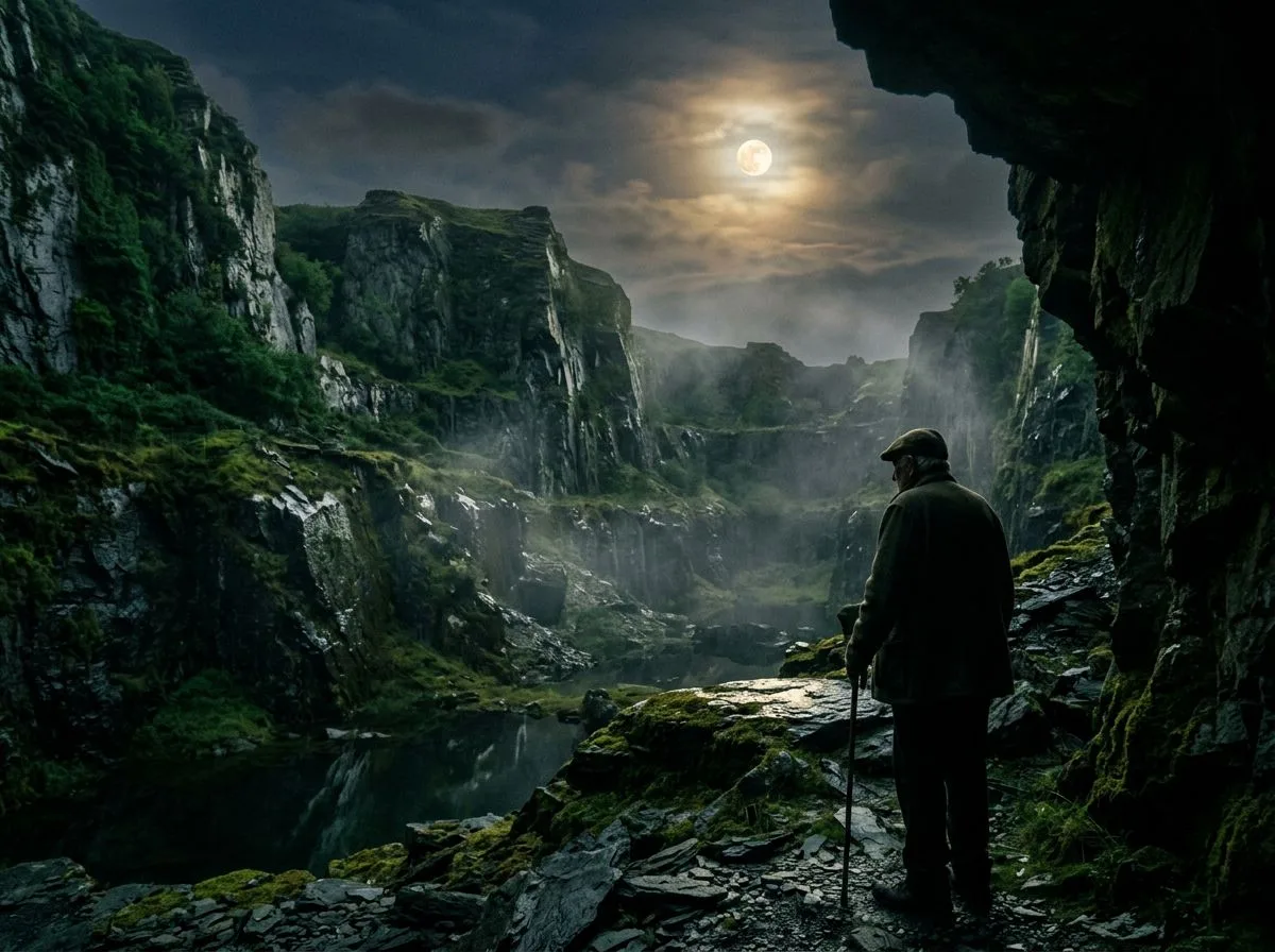 Echoes Beneath the Quarry's Stillness