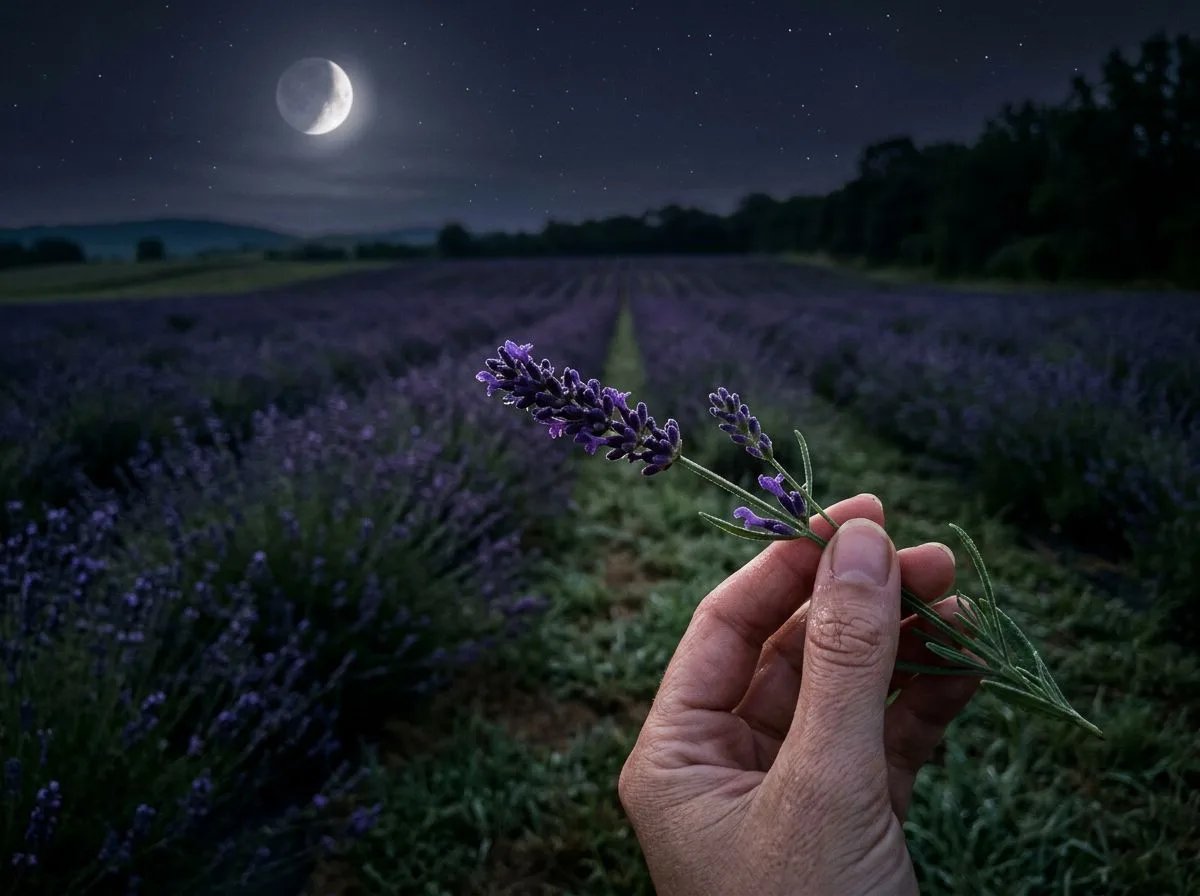 Lavender Fields at Midnight