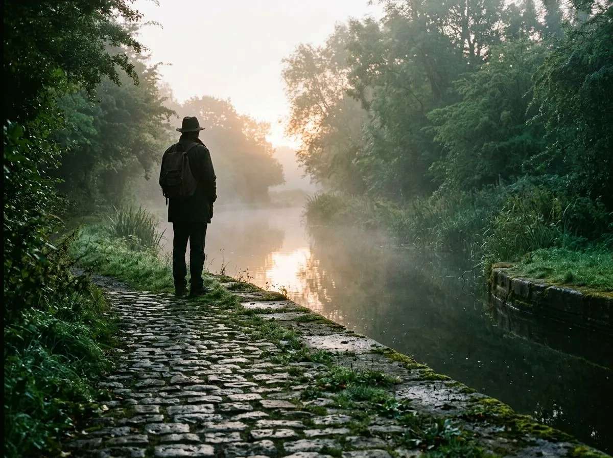 Morning Reflections by the Canal