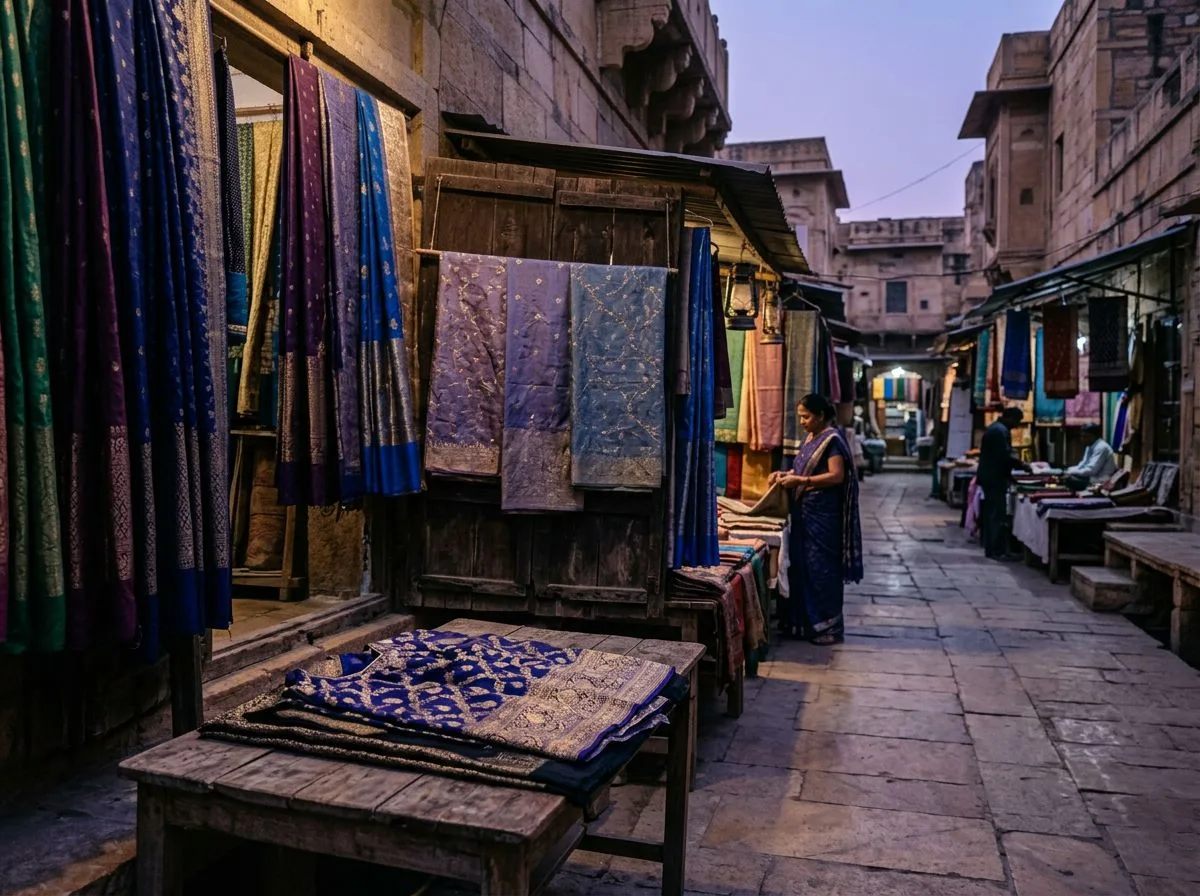 The Silk Weaver's Morning Hues
